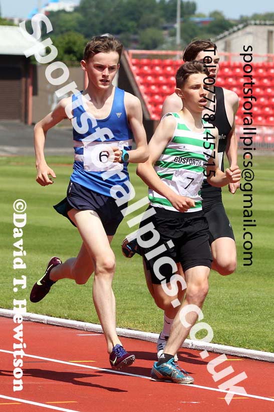 1500 metres, 2021 Northumberland, Durham and Cleveland Schools. Photo: David T. Hewitson/Sports for All Pics